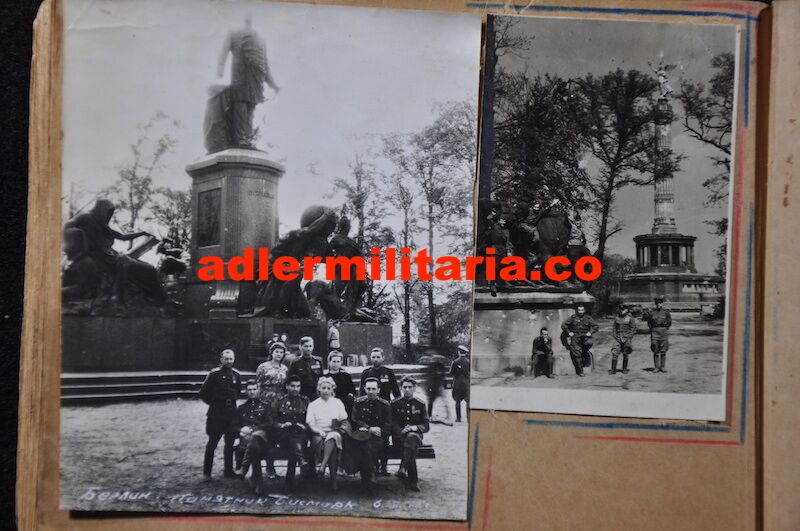 Original WWII Soviet Pilots Photo Albums - Epic Photos of Berlin in Ruins April 1945! - Ultra Rare - Image 117