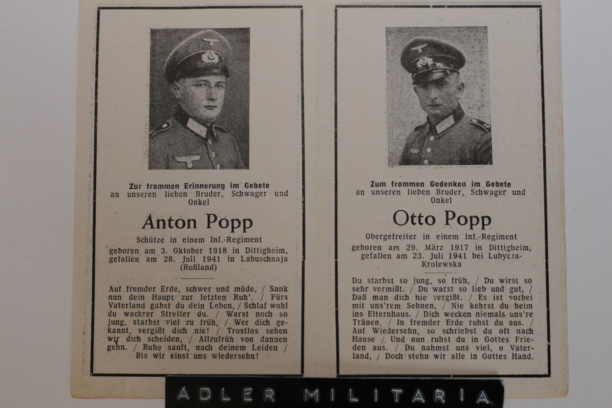 Popp Family - Four Brothers! RARE! - Image 2