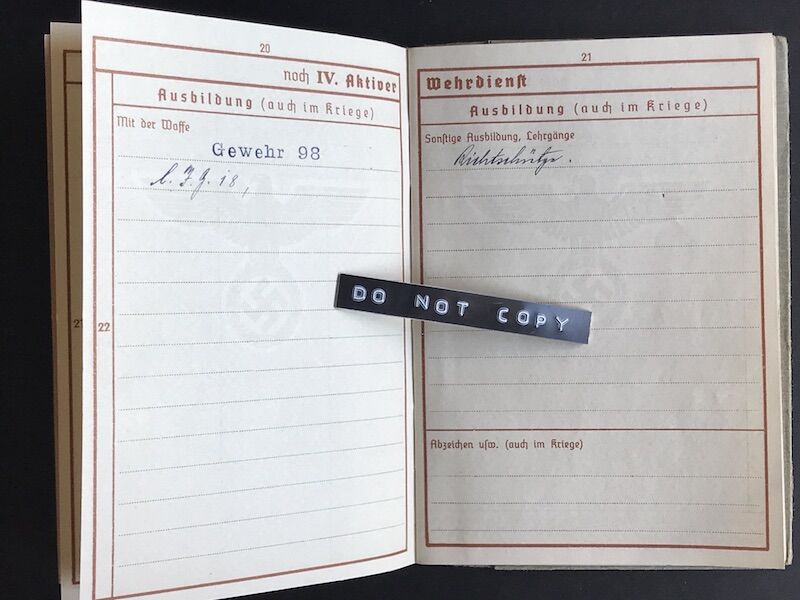 Wehrpass - Obergefreiter Rudolf Mauder - Panzergrenadier Regiment 382 / 164. Leicht Afrika Division - Killed at El Alamein, October 1942 (Sold) - Image 7