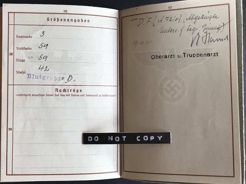 Wehrpass - Obergefreiter Rudolf Mauder - Panzergrenadier Regiment 382 / 164. Leicht Afrika Division - Killed at El Alamein, October 1942 (Sold) - Image 13