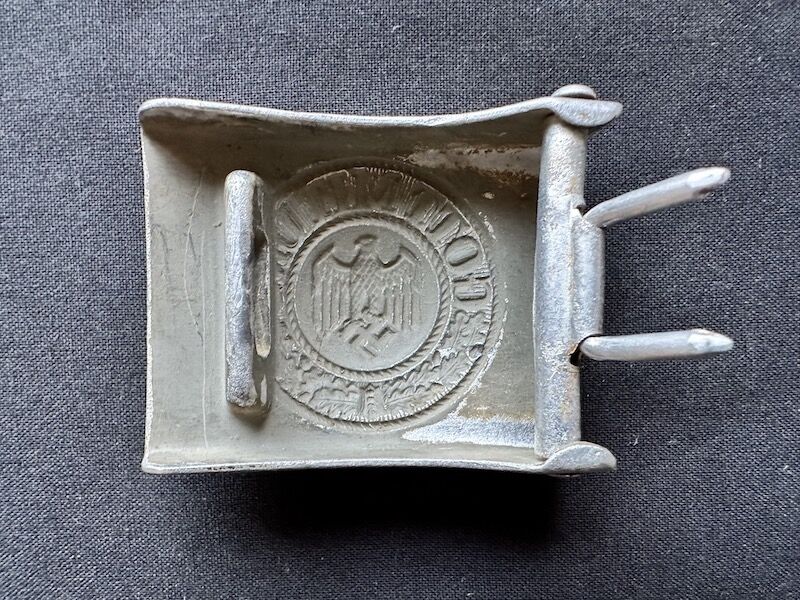 WWII German Belt Buckle - Wehrmacht Aluminium Buckle -  POW or by Red Army