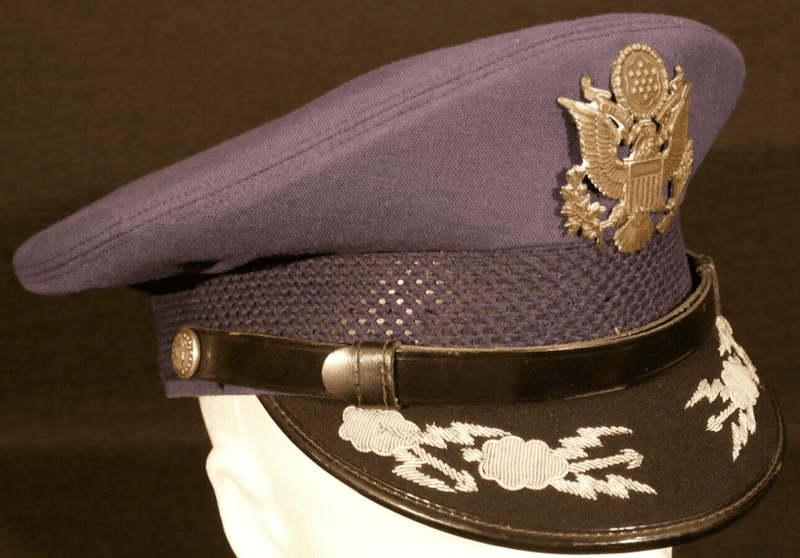 Vietnam War USAF - Senior Air Force Officers Service  - Named Visor Hat - Lt. Col. YEUTTER - Full Bio - Image 11