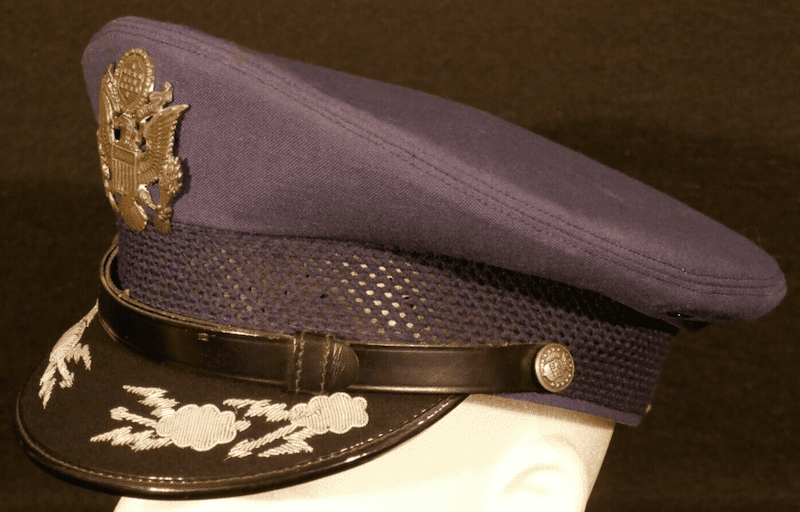 Vietnam War USAF - Senior Air Force Officers Service  - Named Visor Hat - Lt. Col. YEUTTER - Full Bio - Image 3