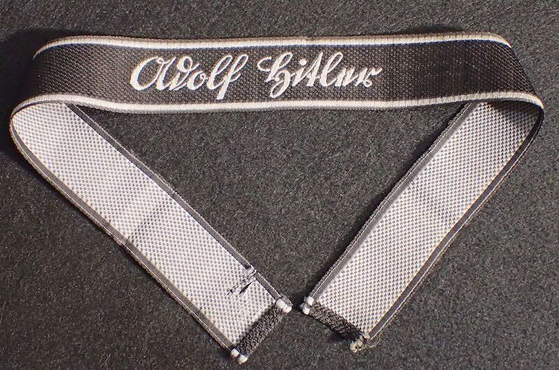 WWII German Waffen SS Cuff Title - Adolf Hitler - Leibstandarte - Bevo Wuppertal - Original Full length - Rare (Offer Accepted) - Image 2