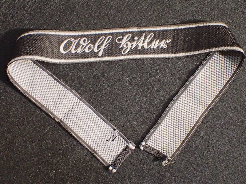 WWII German Waffen SS Cuff Title - Adolf Hitler - Leibstandarte - Bevo Wuppertal - Original Full length - Rare (Offer Accepted) - Image 5