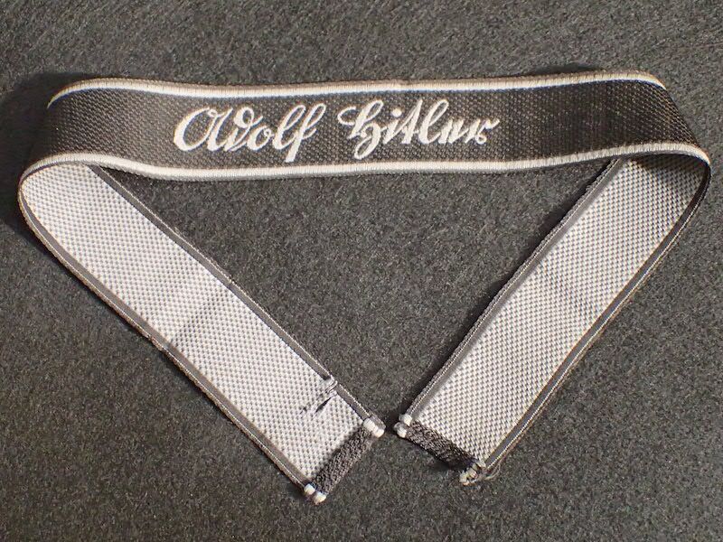 WWII German Waffen SS Cuff Title - Adolf Hitler - Leibstandarte - Bevo Wuppertal - Original Full length - Rare (Offer Accepted)