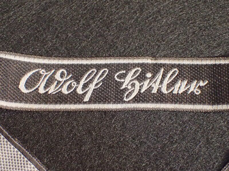 WWII German Waffen SS Cuff Title - Adolf Hitler - Leibstandarte - Bevo Wuppertal - Original Full length - Rare (Offer Accepted) - Image 12