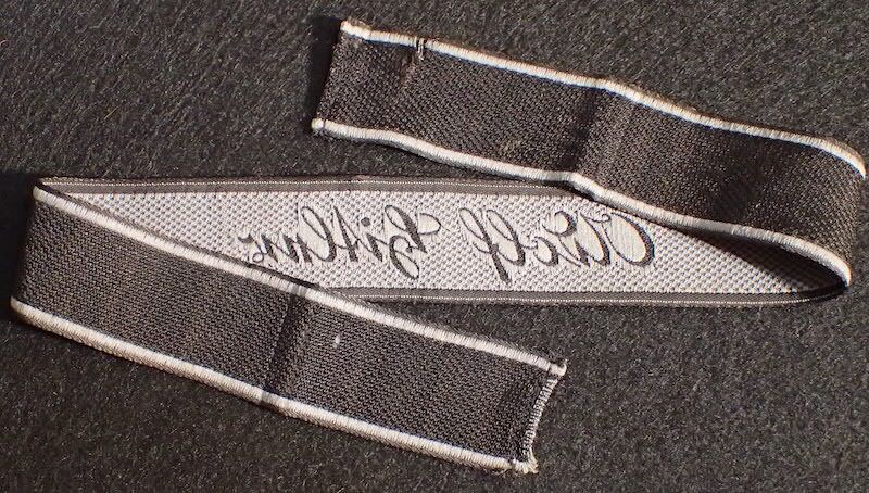 WWII German Waffen SS Cuff Title - Adolf Hitler - Leibstandarte - Bevo Wuppertal - Original Full length - Rare (Offer Accepted) - Image 15