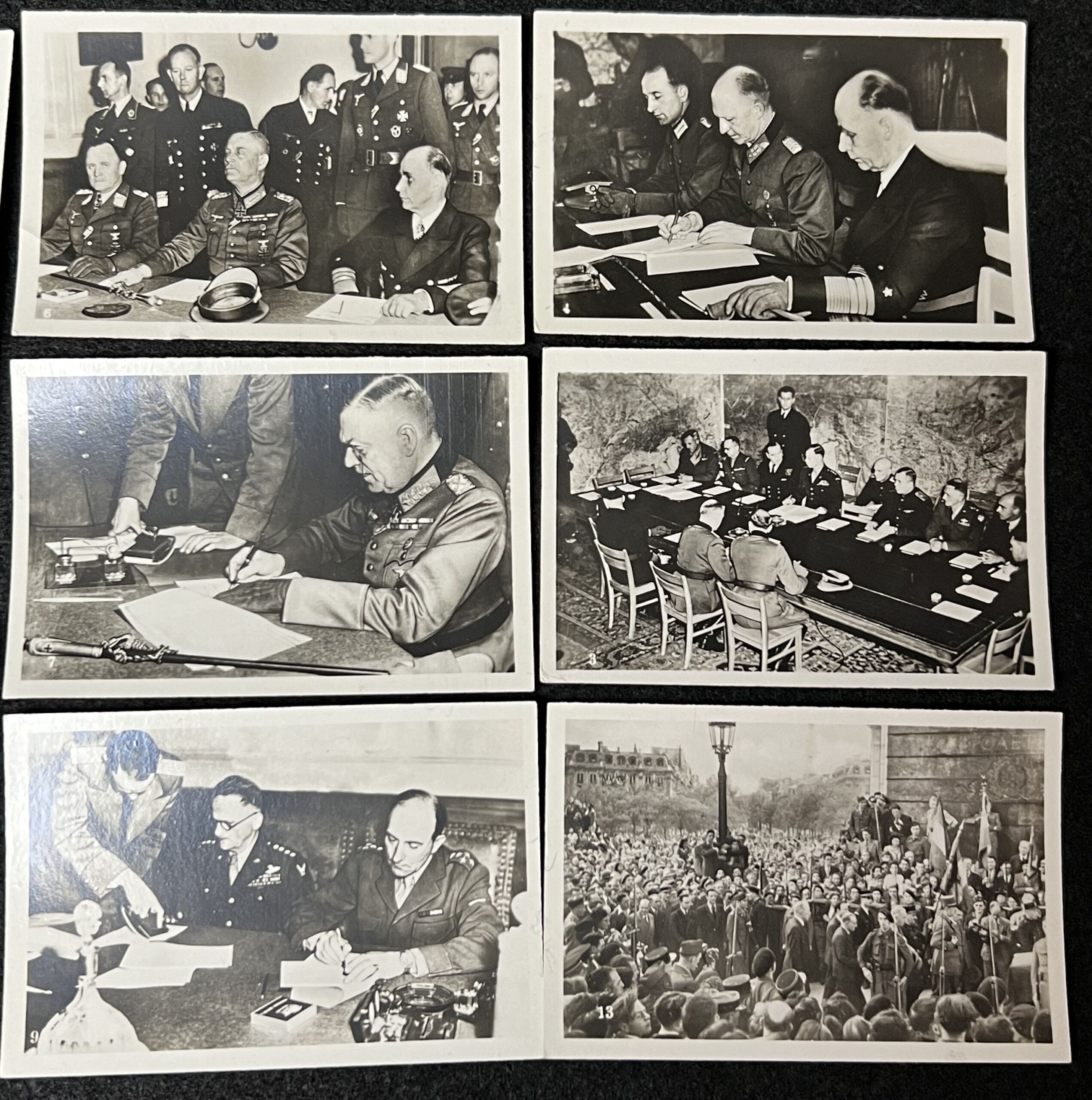 WWII US Army GI Souvenirs - Berlin Karlshorst German Army Surrender May 1945 - Original Photo US & Soviet Troops - Paris France Liberation 1944 - Image 3