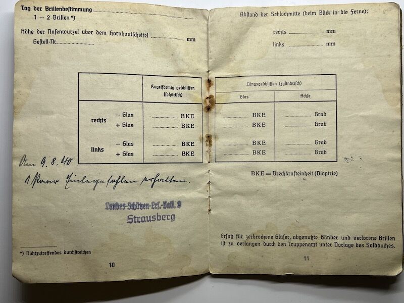 WWII German Soldbuch Obergefreiter Josef Niewiera - Stalag IIID Berlin - Festungs Grenadier Regiment 863 - 348 ID (Normandy) - Image 15
