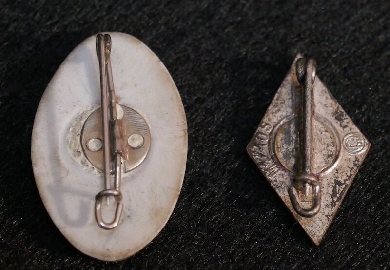 WWII German Hitler Youth Membership Pin and Event Pin - FREE SHIPPING! - Image 4