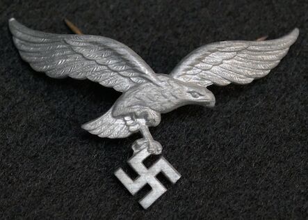 WWII German Luftwaffe Visor Eagle - Free Shipping!