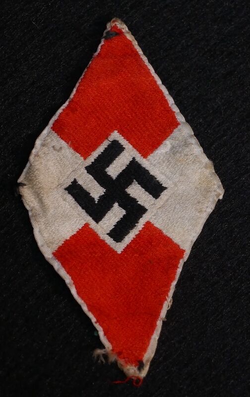 WWII German Hitler Youth / BDM Cloth Diamond - Free Shipping!
