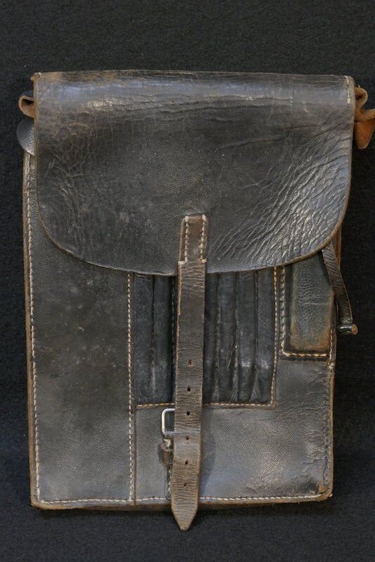 Original WWII German Army Map Case With Contents - Map Frankfurt Oder / Küstrin - Map Paris - Pencil - WaA Ruler - Image 12