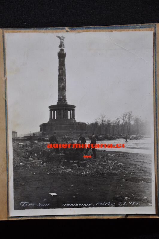 Original WWII Soviet Pilots Photo Albums - Epic Photos of Berlin in Ruins April 1945! - Ultra Rare - Image 116