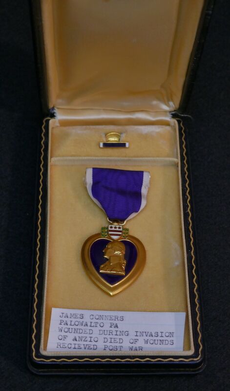 Original WWII US Army Cased Purple Heart - JAMES CONNERS PA - Anzio - Image 5