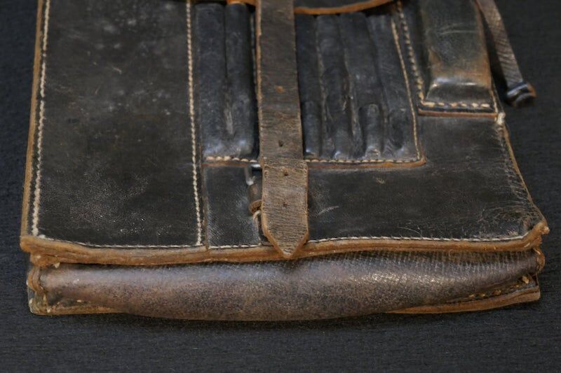 Original WWII German Army Map Case With Contents - Map Frankfurt Oder / Küstrin - Map Paris - Pencil - WaA Ruler - Image 10