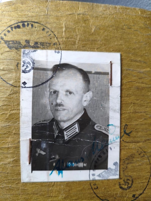 Original WWII German Wehrmacht Soldbuch - Stabsintendant Meusel - Landeschutzen Batl 822 (Prag) - POW Diary - Fully Translated - Incredible Story - Rare - Image 3