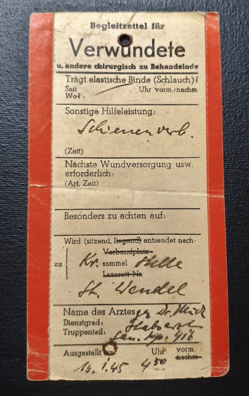 WWII Wehrmacht Soldbuch Grouping - Uffz Paul Berenbaum - Born in France! - Incredible Story Buried Alive by US Artillery - Grenadier Regiment 713 - 416 Inf Div West Wall 1945 - Mortar Team Leader - Rare! - Image 35