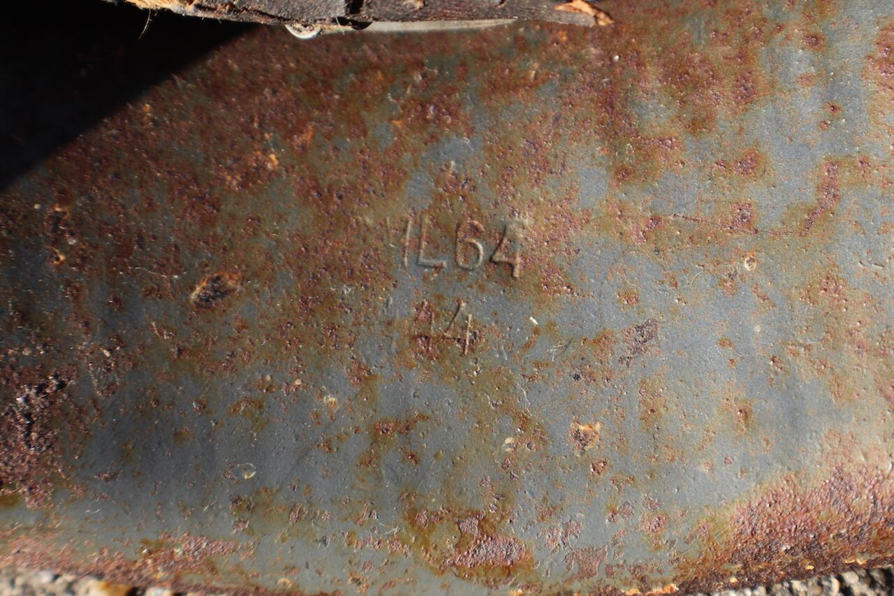 Exceptionally RARE! Made 1945! WW2 German Helmet M42 - KIA - Bloodstained - Image 24