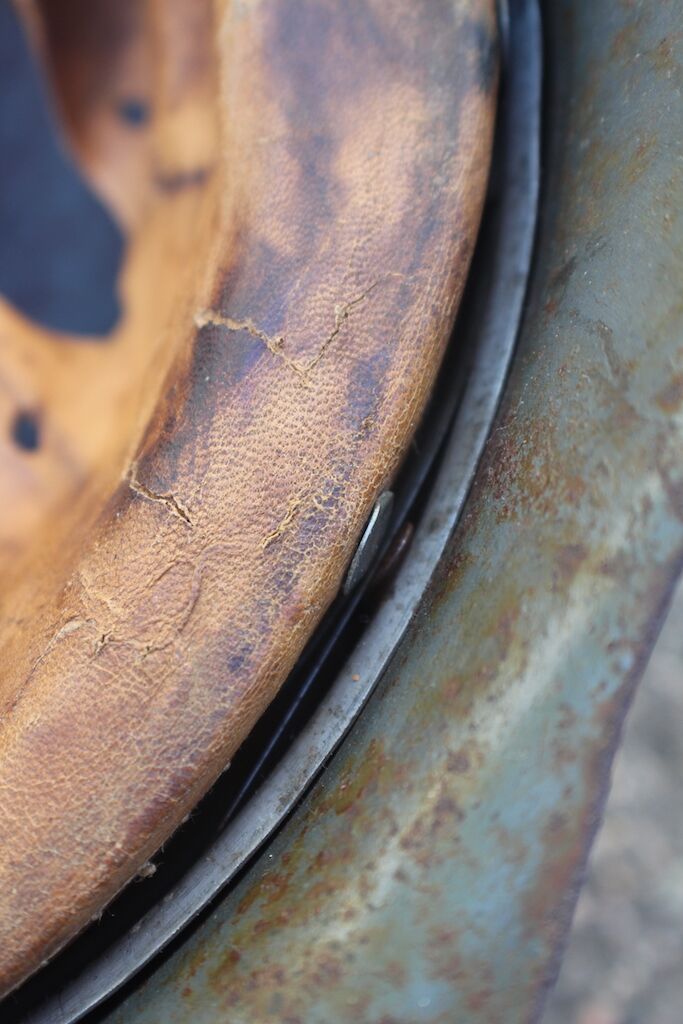 Exceptionally RARE! Made 1945! WW2 German Helmet M42 - KIA - Bloodstained - Image 33