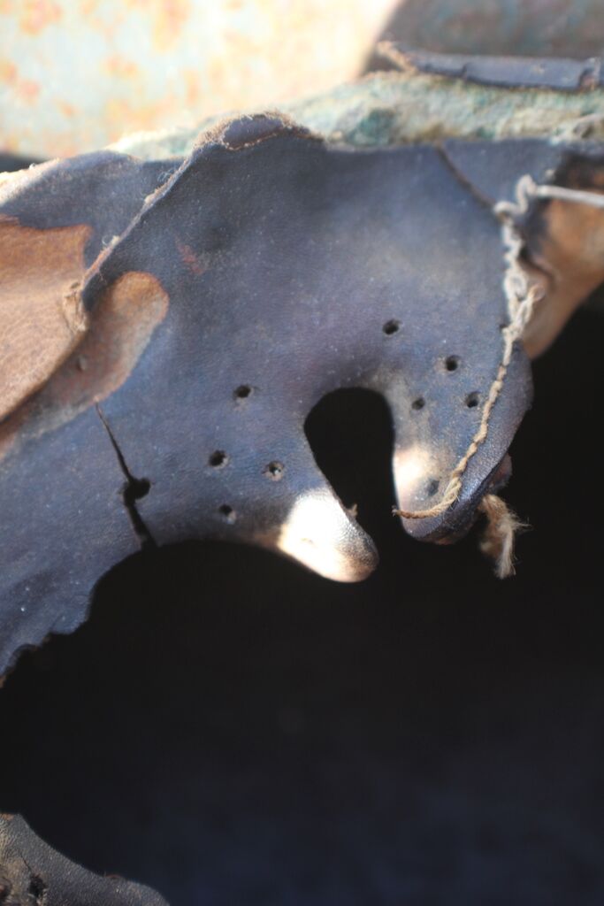 Exceptionally RARE! Made 1945! WW2 German Helmet M42 - KIA - Bloodstained - Image 35