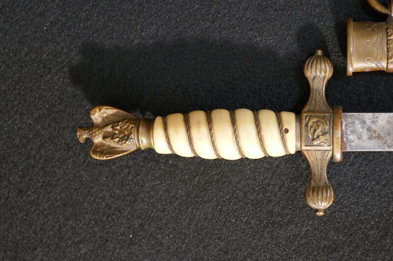 WWII German Navy - Officers Kriegsmarine Dagger - Uncleaned - Image 3