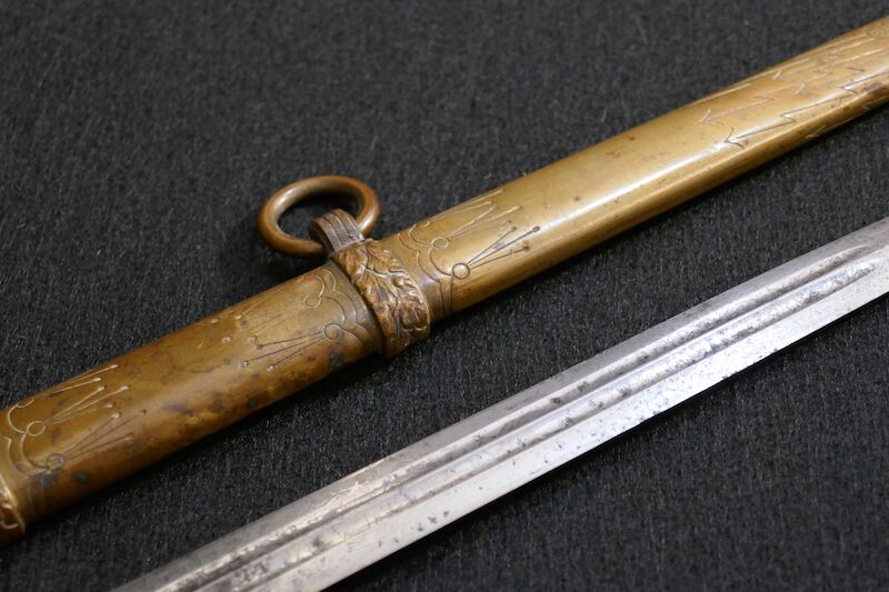 WWII German Navy - Officers Kriegsmarine Dagger - Uncleaned - Image 5