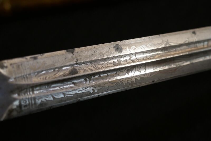 WWII German Navy - Officers Kriegsmarine Dagger - Uncleaned - Image 13