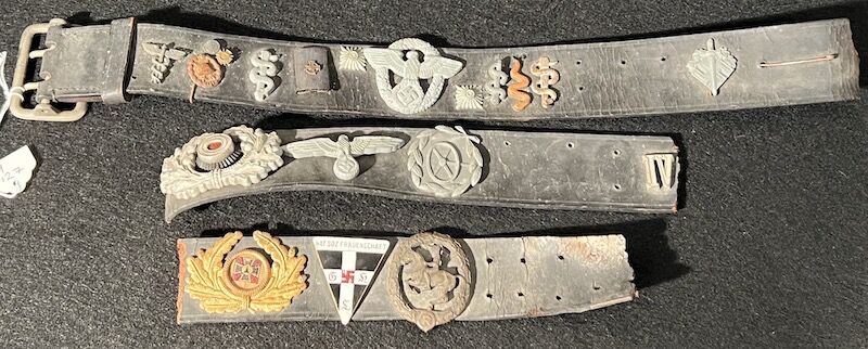 WWII US Army - Hate Belt - German Officers Insignia - Original US Army Bring Back