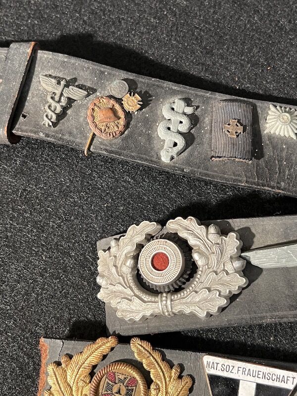 WWII US Army - Hate Belt - German Officers Insignia - Original US Army Bring Back - Image 8