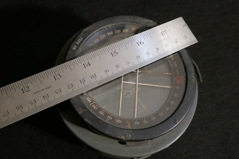 WWII British Royal Air Force Navigational Compass - Spitfire - Hurricane - Mosquito - Beaufighter - Crown Marked AM 6A/726 - - Image 9