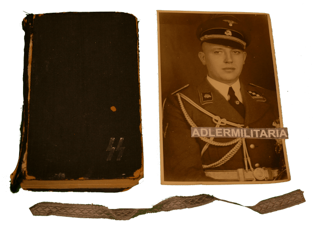 WWII Waffen-SS Grouping - SS-Obersturmfuhrer Georg Kinzler (DKiG) - Totenkopf Division 1942 SS Pocket Diary - One of Kind - Very Rare (Offer / Reserved)