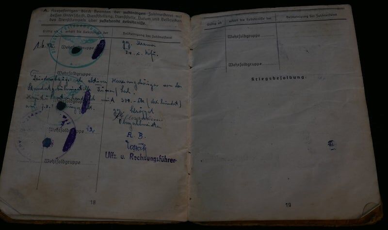 WWII German Army Soldbuch - Feldwebel Hösch - Gebirgs-Jäger-Regiment 99 - - Image 10