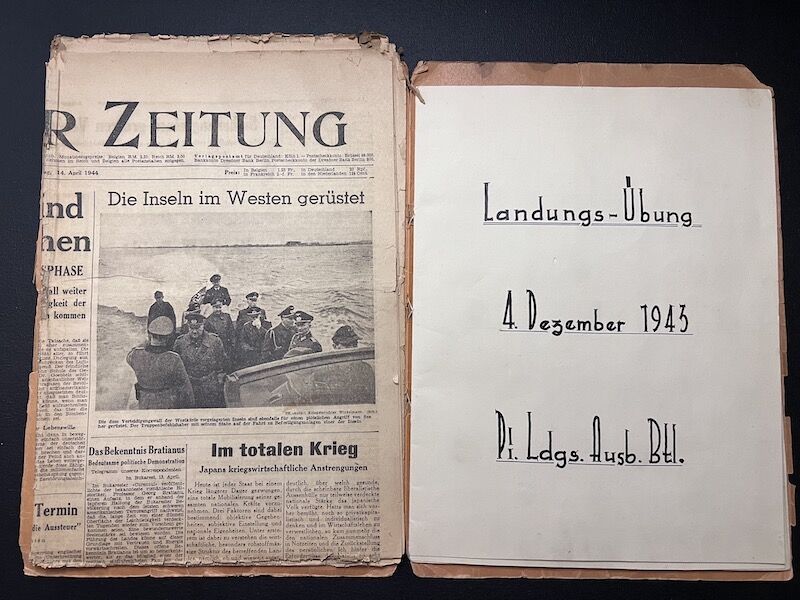 Original WWII German General Gause Photo Album - Rommel Inspection Denmark 1943 - Sabotage Troops - Atlantic Wall - Hanstholm - Very Rare Images