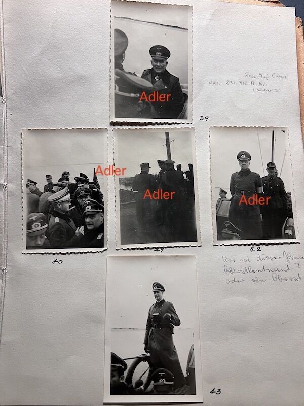 Original WWII German General Gause Photo Album - Rommel Inspection Denmark 1943 - Sabotage Troops - Atlantic Wall - Hanstholm - Very Rare Images - Image 23