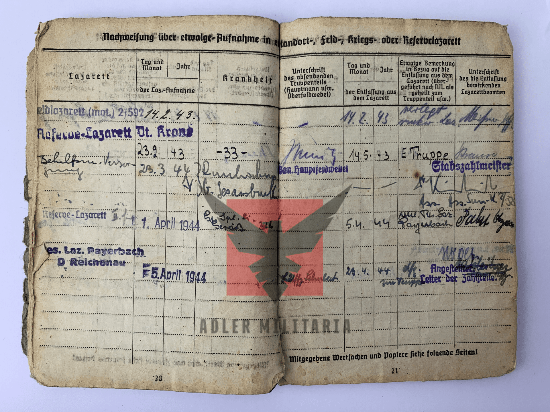 WW2 German SS Soldbuch - LSSAH & HJ Division - ‘Wespe & Hummel’ Russia/Bastogne/Hungary/Austria - Image 17