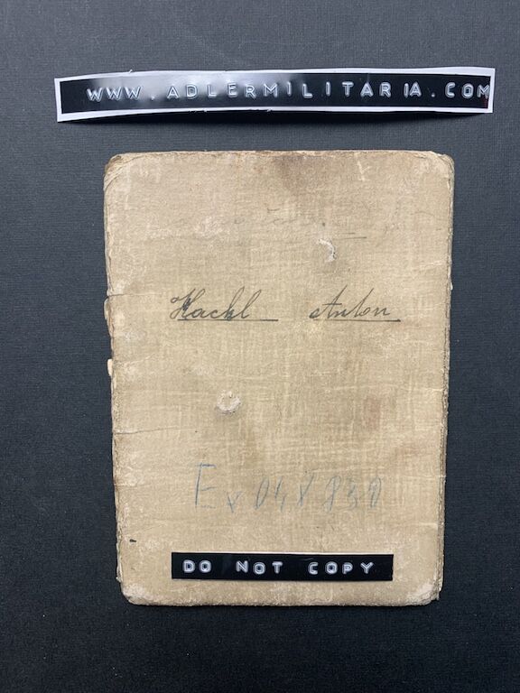 Soldbuch - Gef Hackl 'Battle of Elsenborn Ridge -Ardennes 1944" GR 991 (SOLD) - Image 2