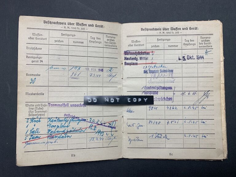 Soldbuch - Gef Hackl 'Battle of Elsenborn Ridge -Ardennes 1944" GR 991 (SOLD) - Image 10