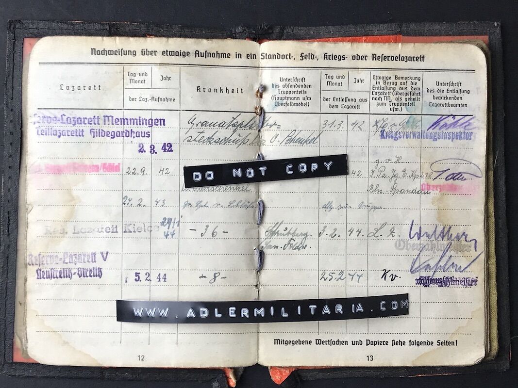 Soldbuch - Unteroffizier Ewald Hoffmann - Grenadier Regiment 338 (208 Inf Div) - Close Combat Days - Combat Report (Hold) - Image 8