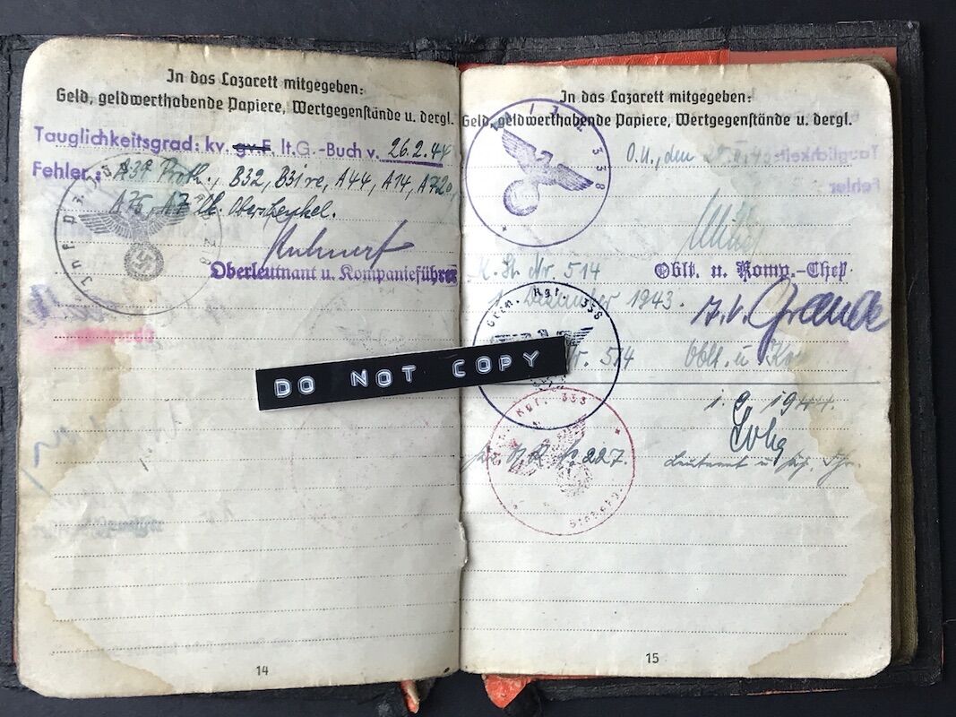 Soldbuch - Unteroffizier Ewald Hoffmann - Grenadier Regiment 338 (208 Inf Div) - Close Combat Days - Combat Report (Hold) - Image 9