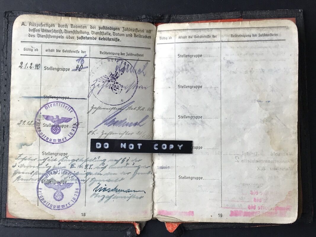 Soldbuch - Unteroffizier Ewald Hoffmann - Grenadier Regiment 338 (208 Inf Div) - Close Combat Days - Combat Report (Hold) - Image 11