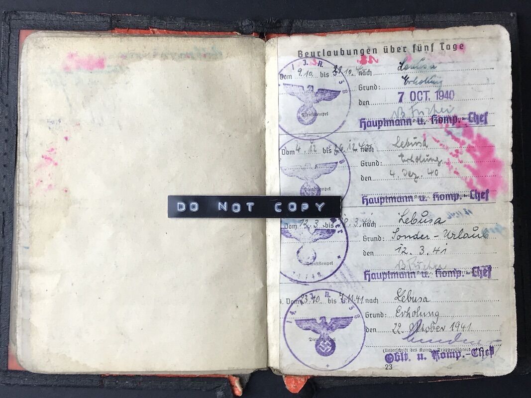 Soldbuch - Unteroffizier Ewald Hoffmann - Grenadier Regiment 338 (208 Inf Div) - Close Combat Days - Combat Report (Hold) - Image 16