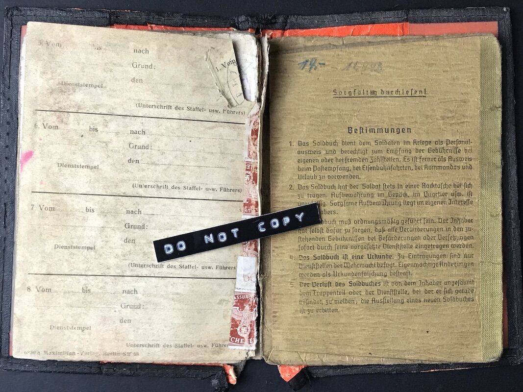 Soldbuch - Unteroffizier Ewald Hoffmann - Grenadier Regiment 338 (208 Inf Div) - Close Combat Days - Combat Report (Hold) - Image 18