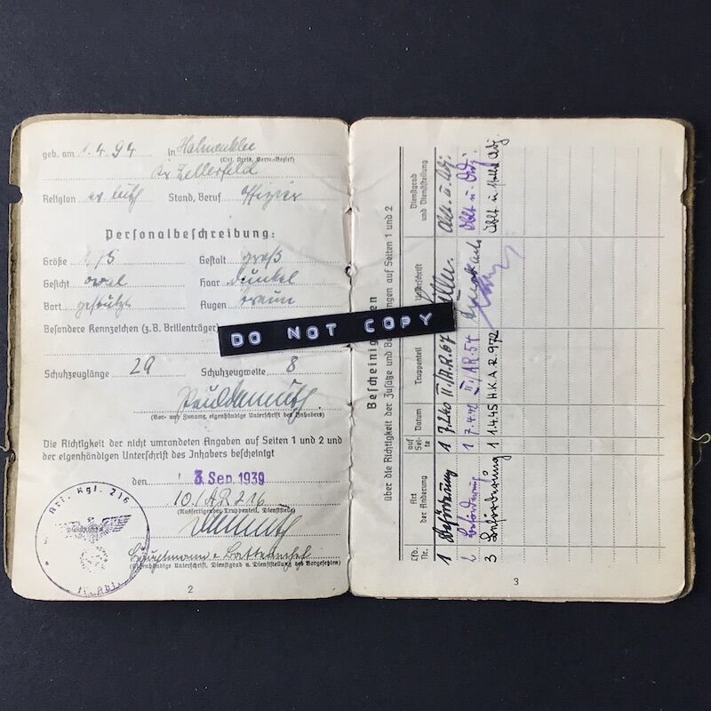 Soldbuch - Oberst Paul Demuth - Regimental Commander - EK1 - Order of the Romanian Star (Only 300!) - Russia & Norway (HOLD) - Image 4