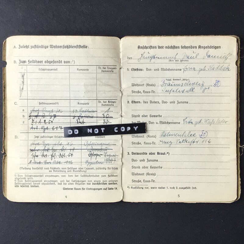 Soldbuch - Oberst Paul Demuth - Regimental Commander - EK1 - Order of the Romanian Star (Only 300!) - Russia & Norway (HOLD) - Image 5