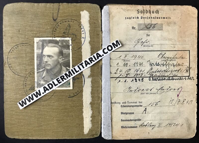 Soldbuch - Oberwaffenmeister Endres - Escaped Stalingrad - Pz.A.A.24 (24PD) - KVK1 - Von Edelsheim Signature! (Sold) - Image 5
