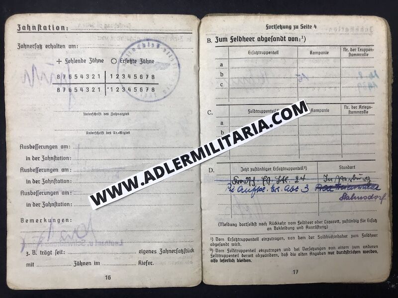 Soldbuch - Oberwaffenmeister Endres - Escaped Stalingrad - Pz.A.A.24 (24PD) - KVK1 - Von Edelsheim Signature! (Sold) - Image 16