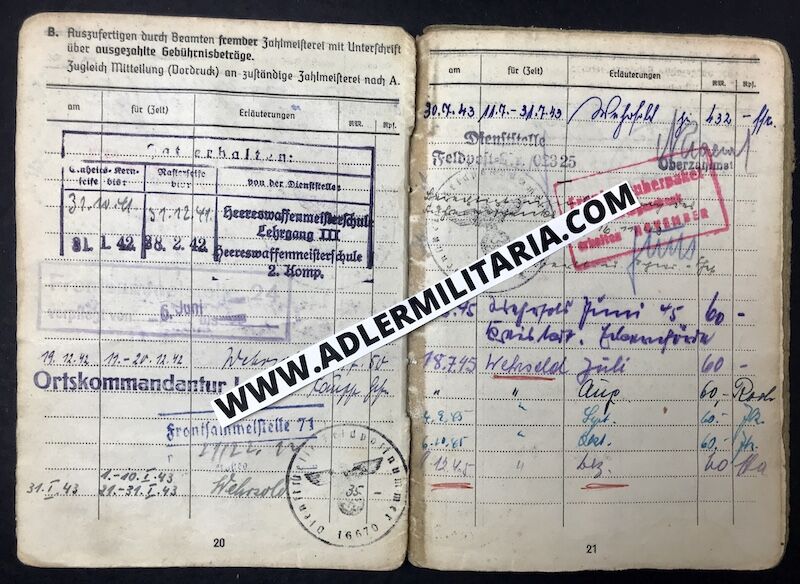 Soldbuch - Oberwaffenmeister Endres - Escaped Stalingrad - Pz.A.A.24 (24PD) - KVK1 - Von Edelsheim Signature! (Sold) - Image 18