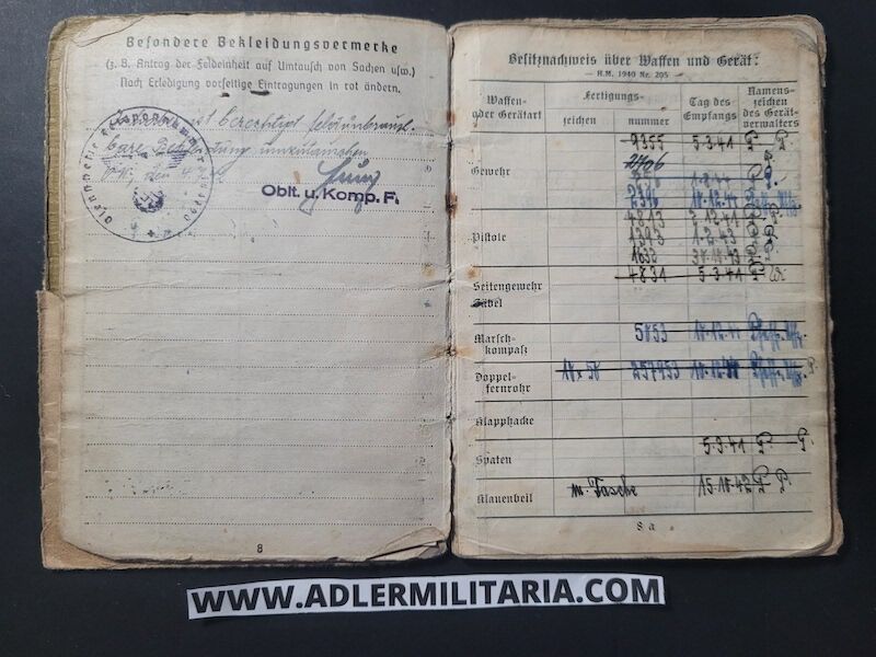 Heer Soldbuch - Uffz Fischer - Grenadier Regiment 388 (6.Geb Div) - Finland / Lappland / Norway - Lappland Schild - EK2 - ISA (Sold) - Image 14